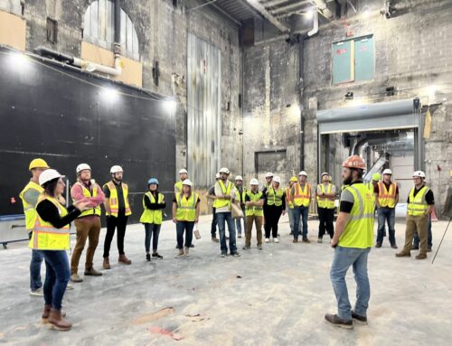 Hunzinger Hosts Tour of the Milwaukee Repertory Theater Project